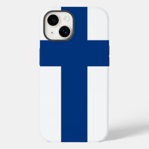 Patriottisch Apple Hoesje-Mate, Finland Vlag Hoesj Case-Mate iPhone 14 Hoesje