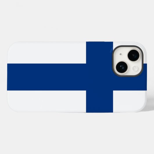 Patriottisch Apple Hoesje-Mate, Finland Vlag Hoesj Case-Mate iPhone Case (Achterkant (horizontaal))