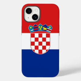 Patriottisch Apple Hoesje-Mate, Kroatië Flag Hoesj Case-Mate iPhone 14 Hoesje