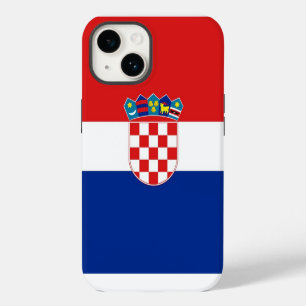Patriottisch Apple Hoesje-Mate, Kroatië Flag Hoesj iPhone 14 Hoesje