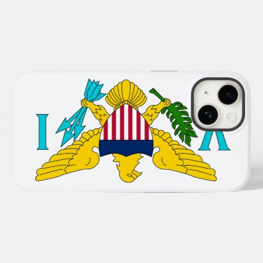 Patriottisch Apple Hoesje-Mate, Maagdeneilanden Case-Mate iPhone Case (Achterkant (horizontaal))