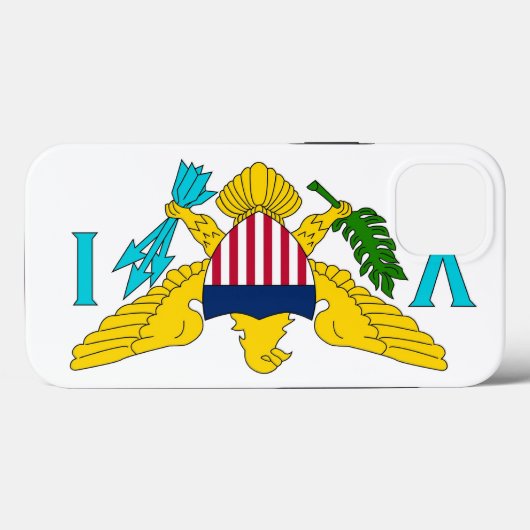 Patriottisch Apple Hoesje-Mate, Maagdeneilanden Case-Mate iPhone Case (Achterkant (horizontaal))