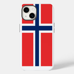 Patriottisch Apple Hoesje-Mate, Noorse vlag Hoesje iPhone 14 Hoesje