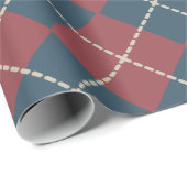 Patriottisch Argyle-cadeaupapier Cadeaupapier (Rol Hoek)