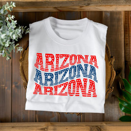 Patriottisch Arizona rood en blauw Boho T-shirt