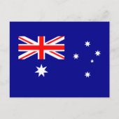 Patriottisch Australisch Briefkaart van de vlag (Voorkant)