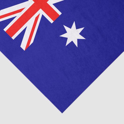 Patriottisch Australisch vlaggenstaatpapier Tissuepapier (Detail)