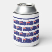 patriottisch | AUSTRALISCHE VLAG | Aussie kaart ov Blikjeskoeler (Blikje Achterkant)