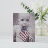 Patriottisch Baby Briefkaart (Staand voorkant)