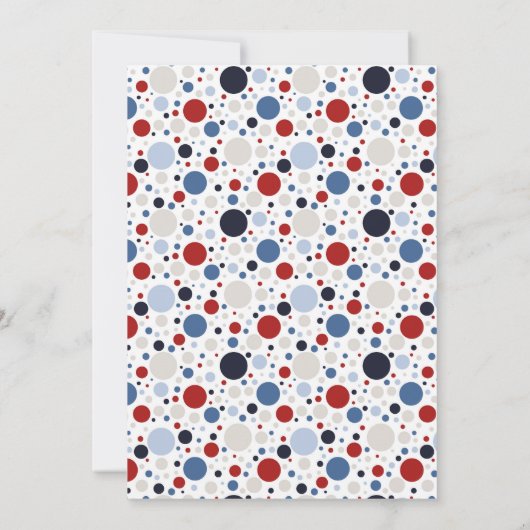 Patriottisch Baby shower Kaart (Achterkant)