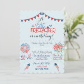 Patriottisch Baby shower Kaart (Staand voorkant)