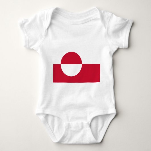 Patriottisch babybodypak met vlag Groenland Romper (Voorkant)