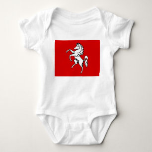 Patriottisch babypak met vlag van Kent County Romper