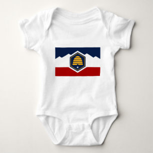 Patriottisch babypak met vlag van Utah, VS Romper