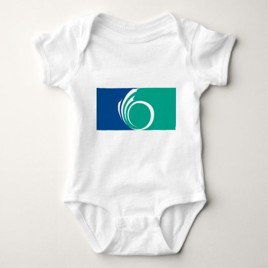 Patriottisch babyshirtje met vlag van Ottawa Romper (Voorkant)