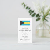 patriottisch | BAHAMAS FLAG Toevoegen | Foto Visitekaartje (Staand voorkant)