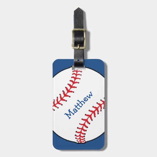 Patriottisch Baseball Bagagelabel (Voorkant verticaal)
