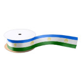 Patriottisch bashkortostan Flag Satin Ribbon Satijnen Lint (Spoel)