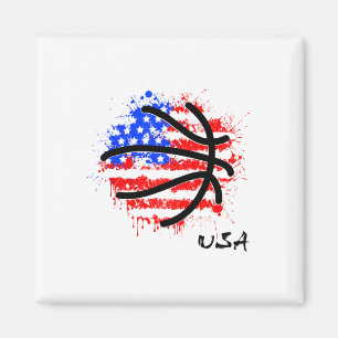 Patriottisch Basketbal 4 juli Mannen VS Amerikaans Magneet