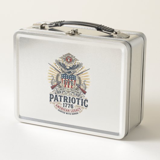 Patriottisch Battleschild 1776 Militair Geïnspiree (Voorkant)