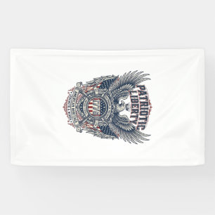 Patriottisch Battleschild 1776 Militair Geïnspiree Spandoek