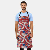 Patriottisch BBQ-schort van Liberty Grill Schort (Gedragen)