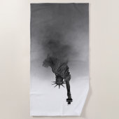 Patriottisch beeld van vrijheid VS NYC American B& Strandlaken (Voorkant)