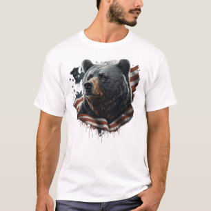 Patriottisch Beer Cat Meow Shirt