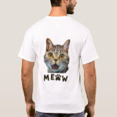 Patriottisch Beer Cat Meow Shirt (Achterkant)