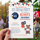 Patriottisch Beer ijsfeest Verjaardag Kaart