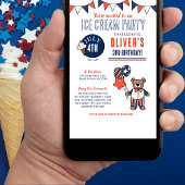 Patriottisch Beer ijsfeest Verjaardag Kaart