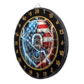 Patriottisch Beer Lightning ontsteekt het bord Dartbord (Voorkant Rechts)