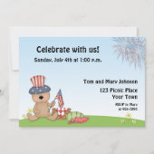 Patriottisch Beer Picnic, BBQ Uitnodiging (Voorkant)