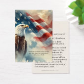 Patriottisch begrafenisgebed Kaart Amerikaanse vla (Bureau)