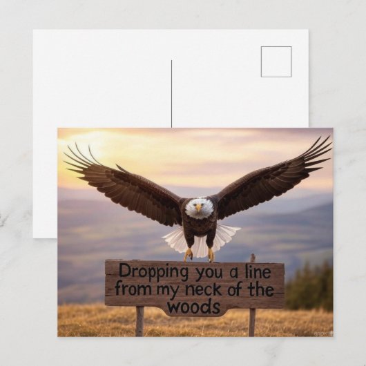 Patriottisch begroeting briefkaart (Voorkant / Achterkant)