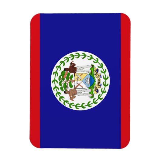 Patriottisch Belizean Flag Magnet Magneet (Verticaal)