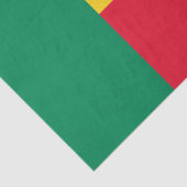 Patriottisch Benin Flag Tissue Paper Tissuepapier (Detail)