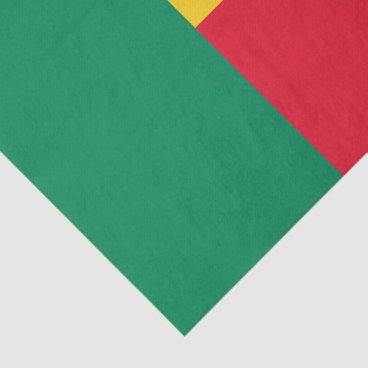 Patriottisch Benin Flag Tissue Paper Tissuepapier (Detail)