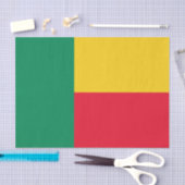 Patriottisch Benin Flag Tissue Paper Tissuepapier (Craft)