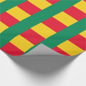 Patriottisch Benin-vlagpapier voor het oppakken va Cadeaupapier (Hoek)