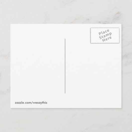 Patriottisch bericht "Land vóór partij" Uitnodiging Briefkaart (Achterkant)