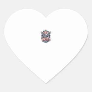 Patriottisch Beschermend Masker Vrijheid Militair Hart Sticker