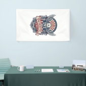 Patriottisch beschermmasker vrijheid militair geïn spandoek (Beurs)