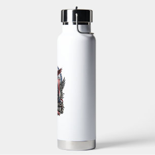 Patriottisch beschermmasker vrijheid militair geïn waterfles
