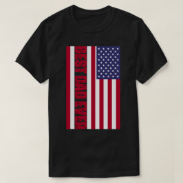 Patriottisch beste vader ooit Amerikaanse vlag T-shirt