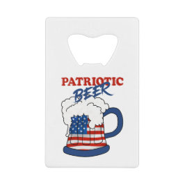 Patriottisch bier creditkaart flessenopener