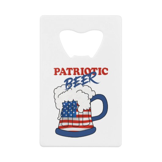 Patriottisch bier creditkaart flessenopener (Voorkant)