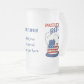 Patriottisch bier matglas bierpul (Voorkant rechts)