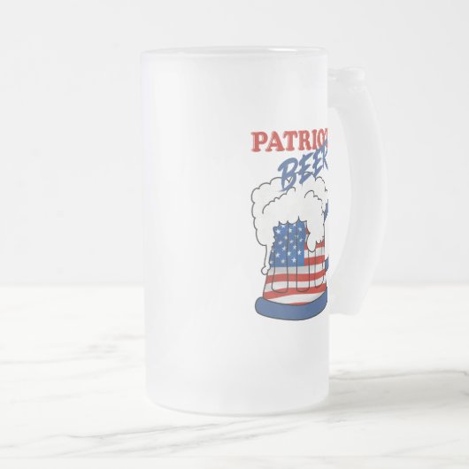 Patriottisch bier matglas bierpul (Voorkant rechts)