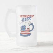 Patriottisch bier matglas bierpul (Links)